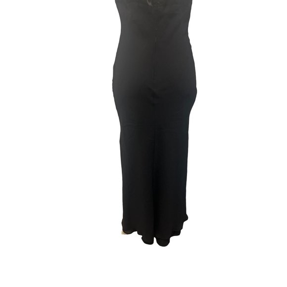 ⭐️Vintage Black Side Split Embellished Gown - Picture 4 of 10